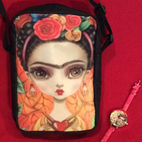 The Fiercest Closet Bags Frida Kahlo Cross Body Bag Watch Poshmark